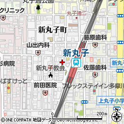 セブンイレブン川崎新丸子駅前店周辺の地図
