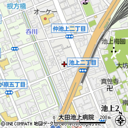 海老沢自動車周辺の地図