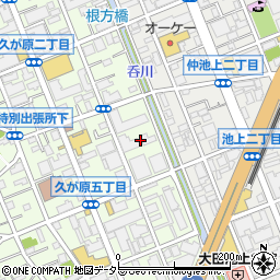 東京都大田区久が原2丁目23周辺の地図