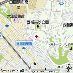 東京都大田区西嶺町26-17周辺の地図