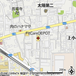 Ｆｉｔ　Ｃａｒｅ　ＤＥＰＯＴ上小田中店周辺の地図