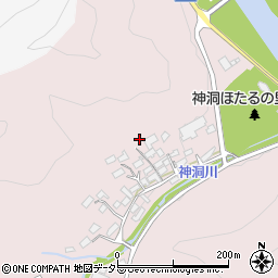 岐阜県美濃市神洞周辺の地図