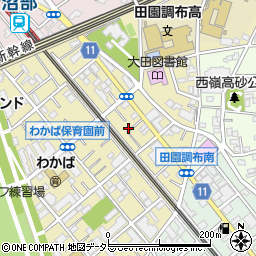 東京都大田区田園調布南19周辺の地図