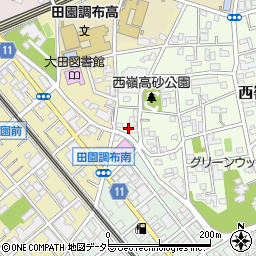 東京都大田区西嶺町34周辺の地図