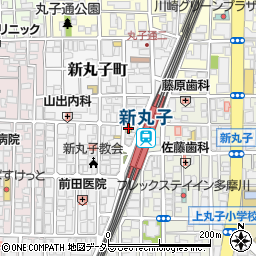 ファミリーマート新丸子駅西口店周辺の地図