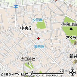東京都大田区中央5丁目20周辺の地図