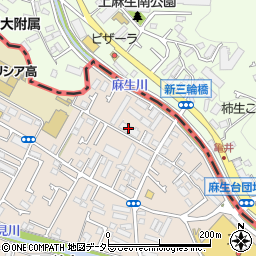 東京都町田市三輪町268周辺の地図