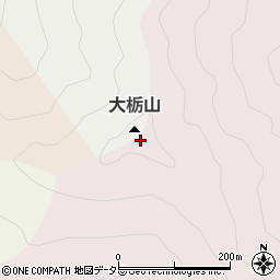 大栃山周辺の地図