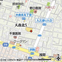 クリエイトＳＤ大田大森北店周辺の地図