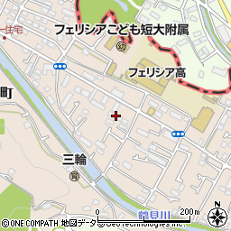 東京都町田市三輪町132周辺の地図