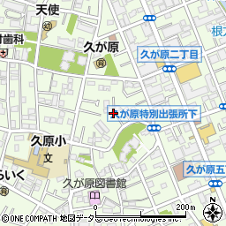 東京都大田区久が原2丁目17周辺の地図
