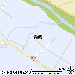 岐阜県山県市青波周辺の地図