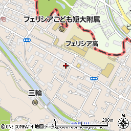 東京都町田市三輪町131周辺の地図