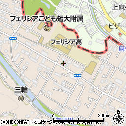 東京都町田市三輪町151周辺の地図