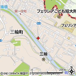 東京都町田市三輪町107周辺の地図