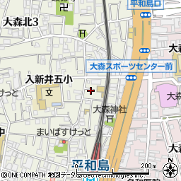 朝日新聞サービスアンカー　大田区ＡＳＡ大森周辺の地図