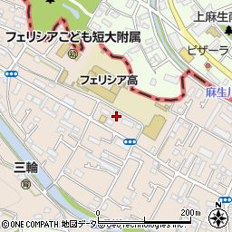 東京都町田市三輪町164周辺の地図