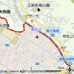 東京都町田市三輪町270周辺の地図