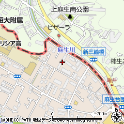 東京都町田市三輪町269周辺の地図
