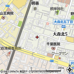 Ｕｃｏｕｒｔ大森周辺の地図