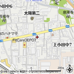 クレッセント武蔵中原３周辺の地図