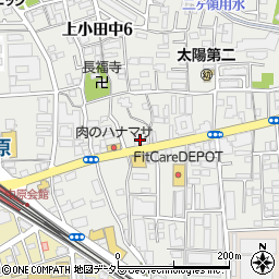 まいばすけっと上小田中６丁目店周辺の地図