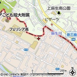 東京都町田市三輪町159周辺の地図
