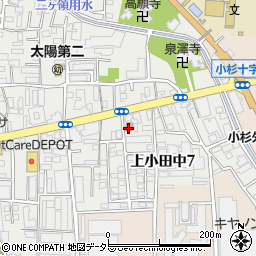 川崎市　ごうじ老人いこいの家周辺の地図
