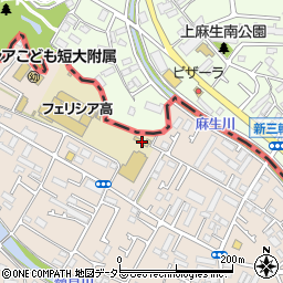 東京都町田市三輪町157周辺の地図