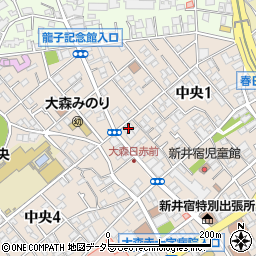 東京都大田区中央1丁目7-10周辺の地図