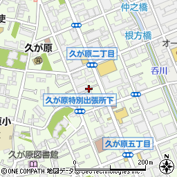 東京都大田区久が原2丁目20周辺の地図
