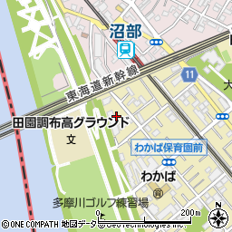 東京都大田区田園調布南14周辺の地図