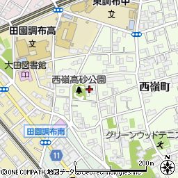 東京都大田区西嶺町30-6周辺の地図