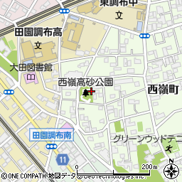 東京都大田区西嶺町30周辺の地図