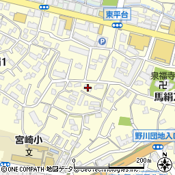 リモージュ宮崎台周辺の地図