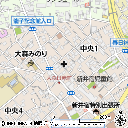 東京都大田区中央1丁目8-10周辺の地図