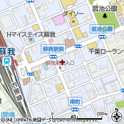 千葉県千葉市中央区南町周辺の地図