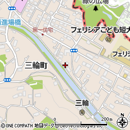 東京都町田市三輪町84周辺の地図