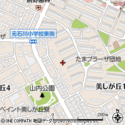 神奈川県横浜市青葉区美しが丘周辺の地図