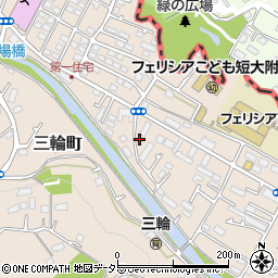 東京都町田市三輪町86周辺の地図