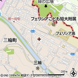 東京都町田市三輪町103周辺の地図