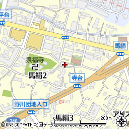 神奈川県川崎市宮前区馬絹2丁目3-36周辺の地図