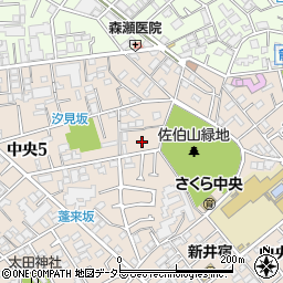 東京都大田区中央5丁目18周辺の地図