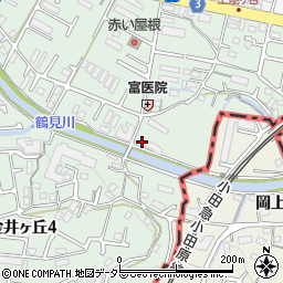 東京都町田市大蔵町95周辺の地図