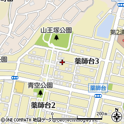 東京都町田市薬師台3丁目周辺の地図
