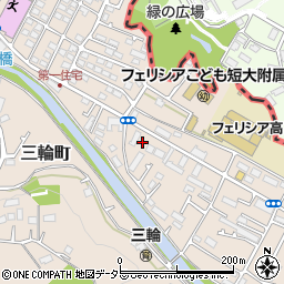 東京都町田市三輪町87周辺の地図