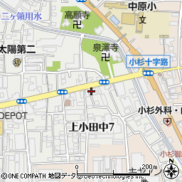 保育ルームフェリーチェ武蔵中原園周辺の地図