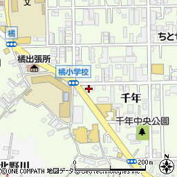神奈川県川崎市高津区千年830周辺の地図