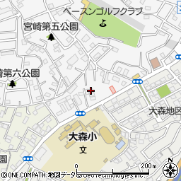 第２タウニー宮崎周辺の地図