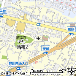 神奈川県川崎市宮前区馬絹2丁目3-41周辺の地図